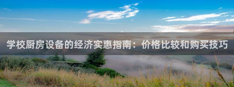 ag尊龙官方网站app：学校厨房设备的经济实惠指南：价格比较