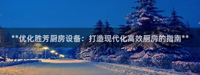尊龙d88官网so问来就送38：**优化胜芳厨房设备：打造现
