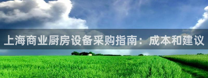 尊龙凯时官方网页：上海商业厨房设备采购指南：成本和建议